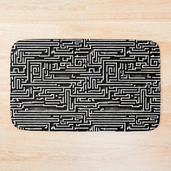 Item preview, Black Maze - Seamless Pattern designed and sold by Chubuter.