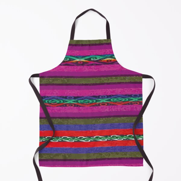 Item preview, Purple mexican blanket poncho stripes vibrant embroidery maximalist decor designed and sold by T-Mex.