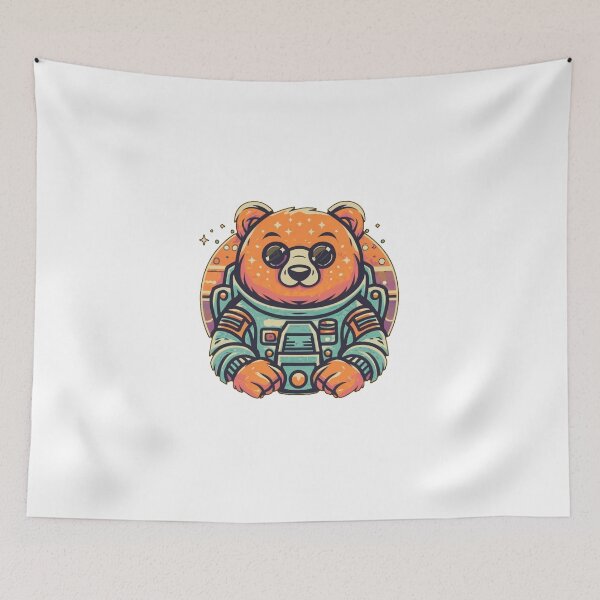 Item preview, Stylish Bear Astronaut: Cosmic Fashion designed and sold by Dream2Xcape.
