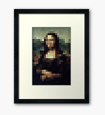 PIXEL CLASSIC - Mona Lisa Framed Print