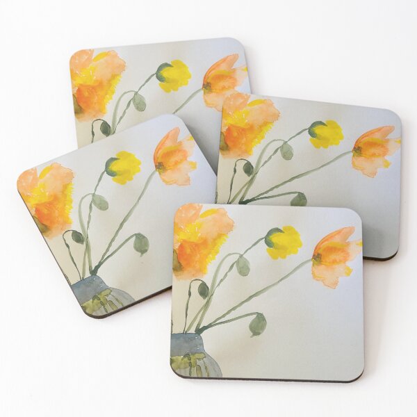 Item preview, Poppies in a vase designed and sold by Megan Tipping.