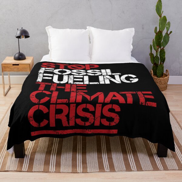 Item preview, Stop Fossil Fueling the Climate Crisis (Black) designed and sold by Jarren Nylund.