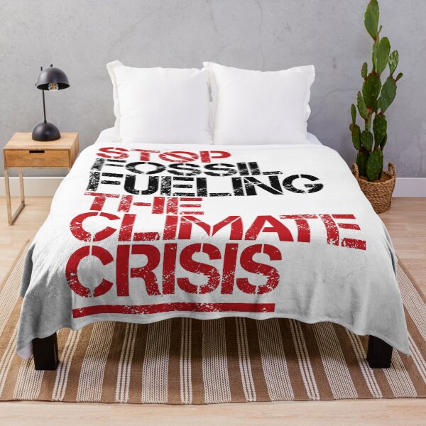 Item preview, Stop Fossil Fueling the Climate Crisis (White) designed and sold by Jarren Nylund.
