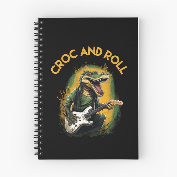 Item preview, Croc and Roll Crocodile Playing Electric Guitar designed and sold by Gsallicat.