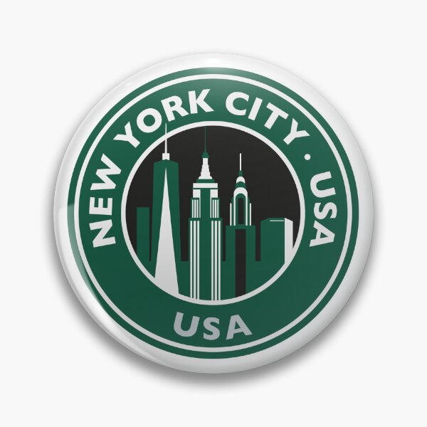 Item preview, New York City Football Team Round Logo designed and sold by DecoDots.