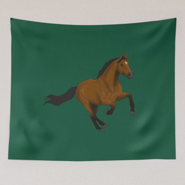 Item preview, Galloping Bay Thoroughbred Horse designed and sold by DappledMoon.