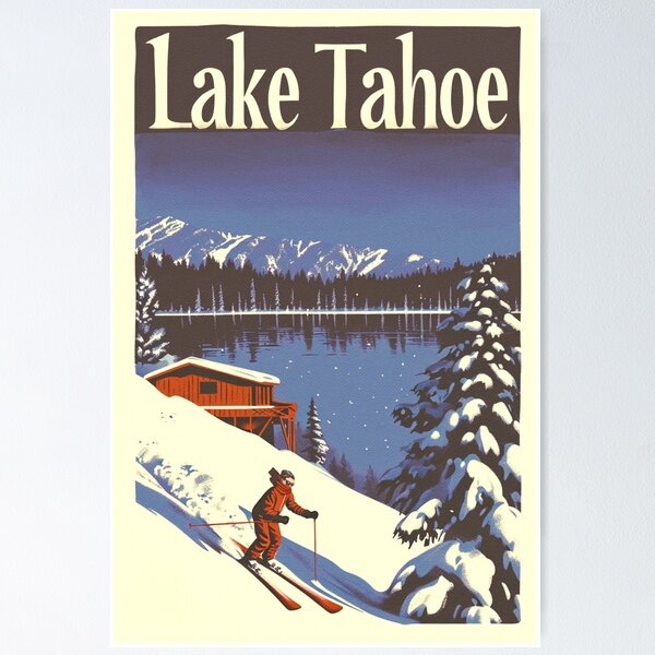 Item preview, Vintage Lake Tahoe Winter Sports #2 designed and sold by Artlizzard.