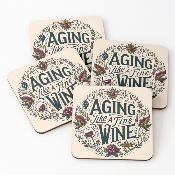 Item preview, Aging Like a Fine Wine, typography designed and sold by maxmaj.
