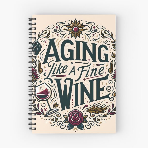 Item preview, Aging Like a Fine Wine, typography designed and sold by maxmaj.