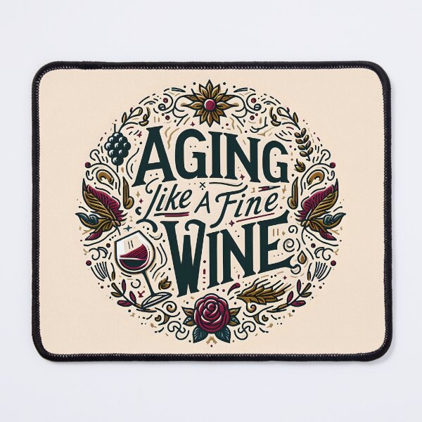 Item preview, Aging Like a Fine Wine, typography designed and sold by maxmaj.