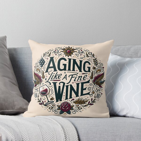 Item preview, Aging Like a Fine Wine, typography designed and sold by maxmaj.