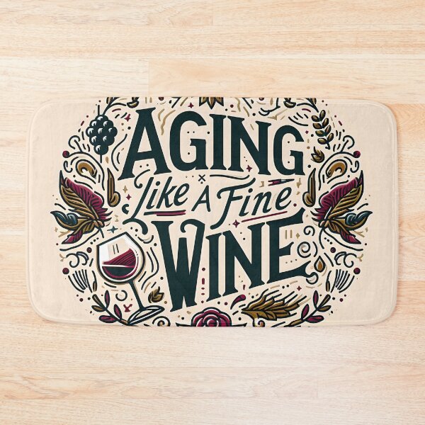 Item preview, Aging Like a Fine Wine, typography designed and sold by maxmaj.