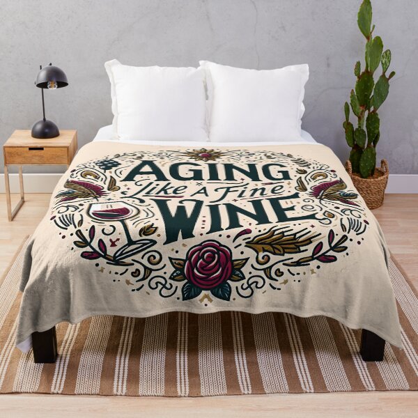 Item preview, Aging Like a Fine Wine, typography designed and sold by maxmaj.