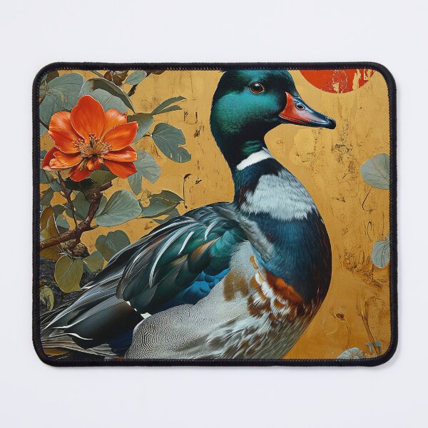 Item preview, Duck Nature standing in turquoise water with a sunred designed and sold by Rockwpapart.