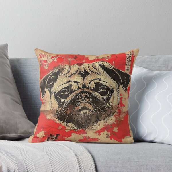 Item preview, Japanese Pug Poster designed and sold by Sick-4-Life.
