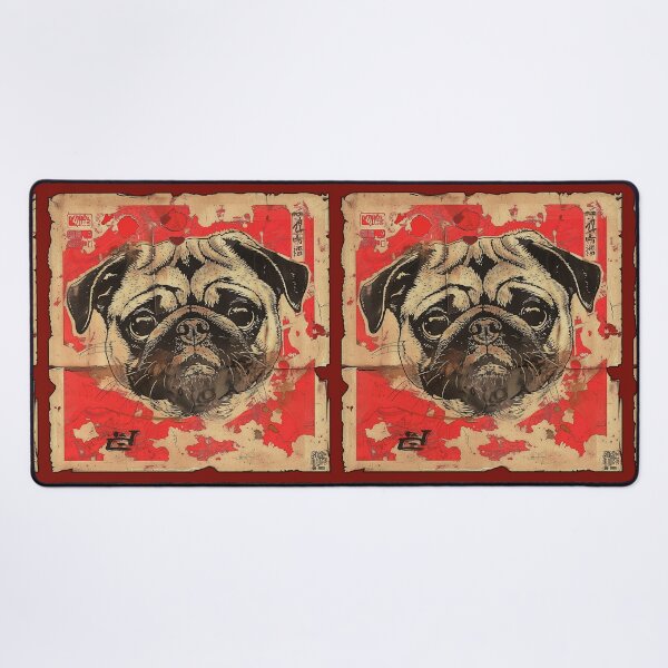 Item preview, Japanese Pug Poster designed and sold by Sick-4-Life.
