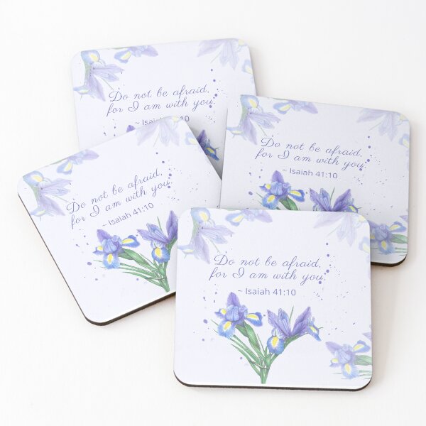 Item preview, Purple Tulip | Do not be afraid, for I am with you. ~ Isaiah 41:10   designed and sold by GiftableGems.