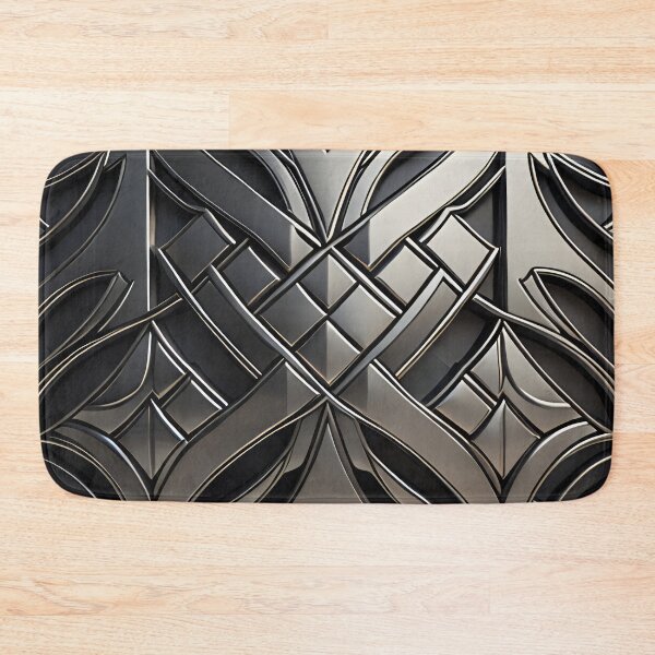 Item preview, silver art deco design 019 designed and sold by fleesphotos.