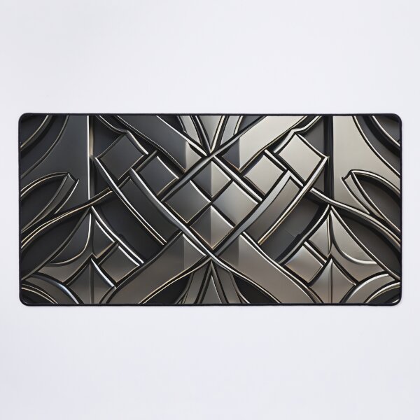 Item preview, silver art deco design 019 designed and sold by fleesphotos.