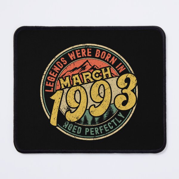Item preview, Legends were born in MARCH 1993 - aged perfectly - awesome vintage birthday designed and sold by oudinmeissArt.