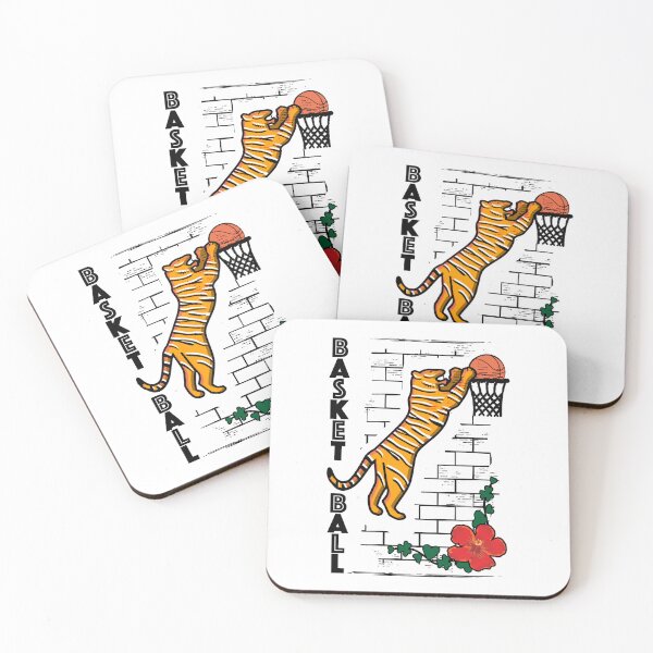 Item preview, Leap and Dunk: Tiger Basketball designed and sold by catnbloom.