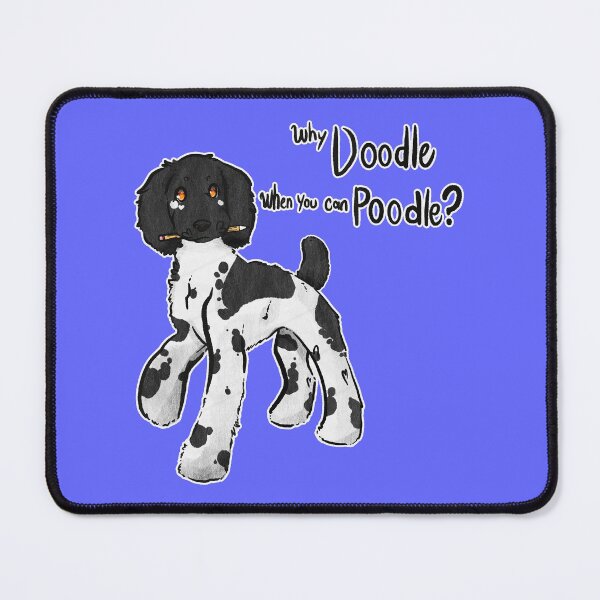 Item preview, Why Doodle when you can Poodle? (Black parti/ docked) designed and sold by Sparklepupfaeri.