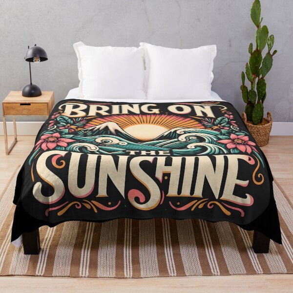 Item preview, Bring on the Sunshine, typography designed and sold by maxmaj.