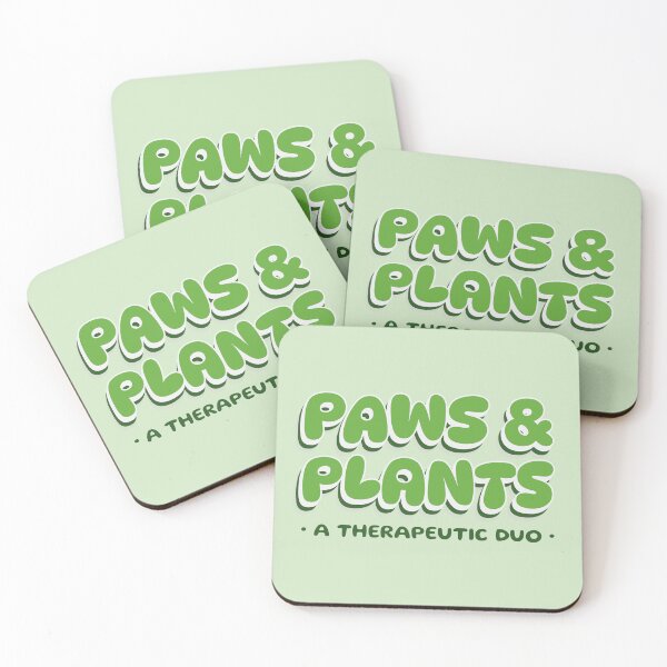 Item preview, paws and plants are the best therapists.  designed and sold by ninjapineapple.