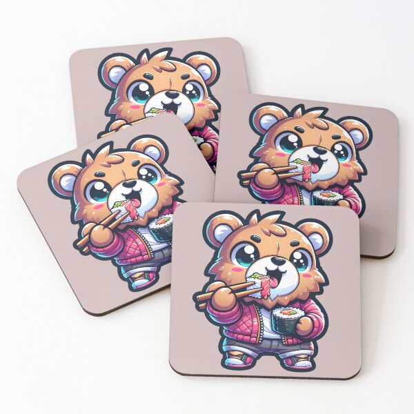 Item preview, Sushi Lover Bear: Adorable Culinary Critter designed and sold by Kwanbaba21.