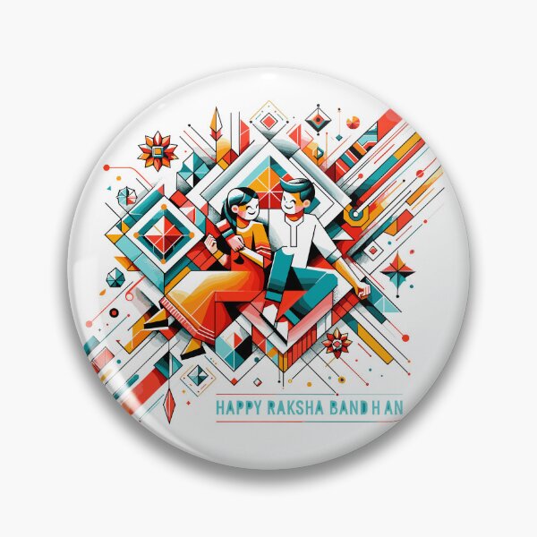 Item preview, Abstract Geometric Raksha Bandhan -happy raksha bandhan-rakhri designed and sold by toobel.
