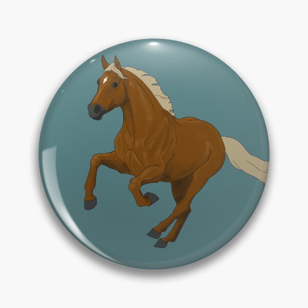 Item preview, Galloping Chestnut Horse with Flaxen Mane and Tail designed and sold by DappledMoon.