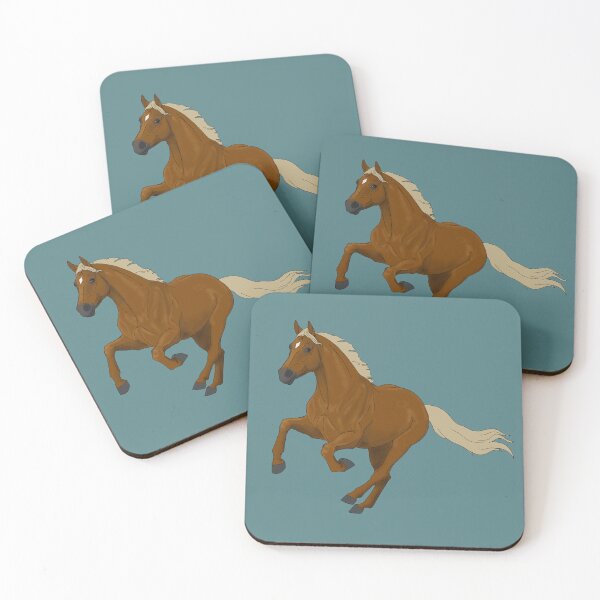 Item preview, Galloping Chestnut Horse with Flaxen Mane and Tail designed and sold by DappledMoon.