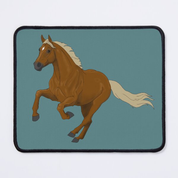 Item preview, Galloping Chestnut Horse with Flaxen Mane and Tail designed and sold by DappledMoon.