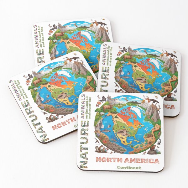Item preview, Nature Animals of North America Continent designed and sold by RATHERGOODMEDIA.