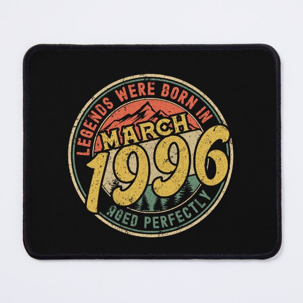 Item preview, Legends were born in MARCH 1996 - aged perfectly - awesome vintage birthday designed and sold by oudinmeissArt.