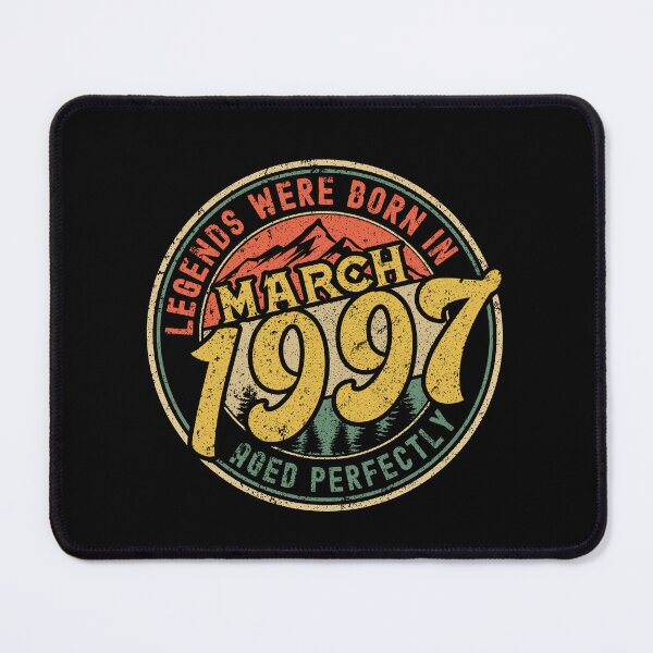 Item preview, Legends were born in MARCH 1997 - aged perfectly - awesome vintage birthday designed and sold by oudinmeissArt.