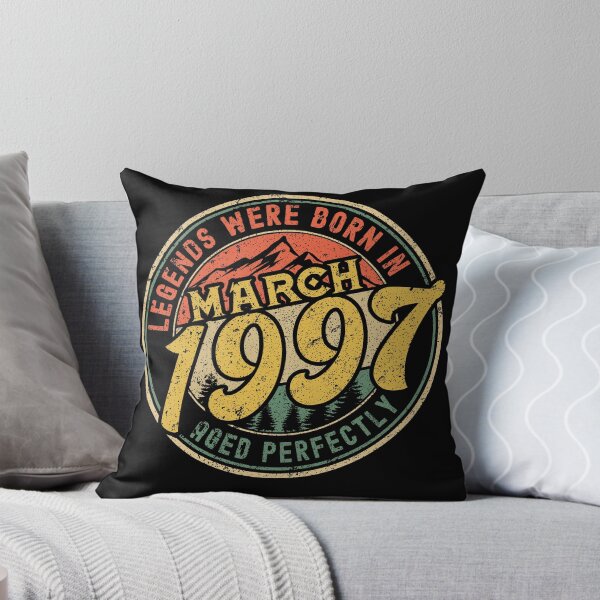 Item preview, Legends were born in MARCH 1997 - aged perfectly - awesome vintage birthday designed and sold by oudinmeissArt.
