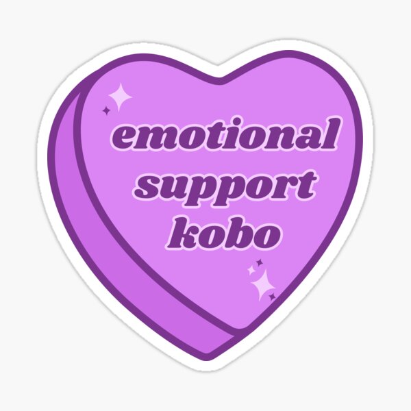 Artikel-Vorschau von Emotionale Unterstützung Kobo – Lila, designt und verkauft von BecomingBookish.