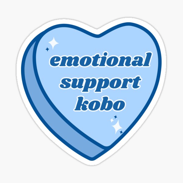 Item preview, Emotional Support Kobo - Blue designed and sold by BecomingBookish.