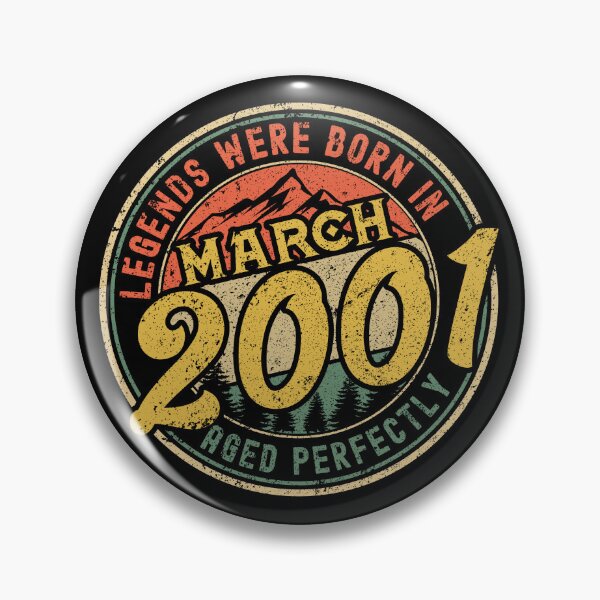 Item preview, Legends were born in MARCH 2001 - aged perfectly - awesome vintage birthday designed and sold by oudinmeissArt.