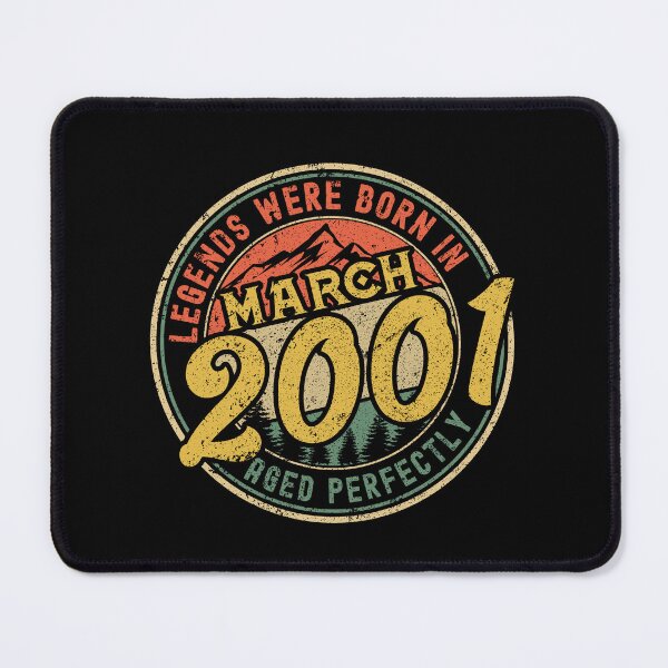 Item preview, Legends were born in MARCH 2001 - aged perfectly - awesome vintage birthday designed and sold by oudinmeissArt.