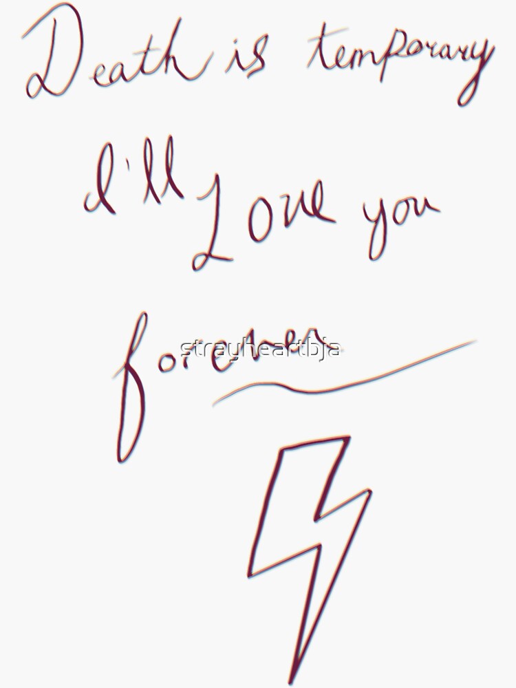 Love you forever &quot; Sticker for Sale by strayheartbja | Redbubble