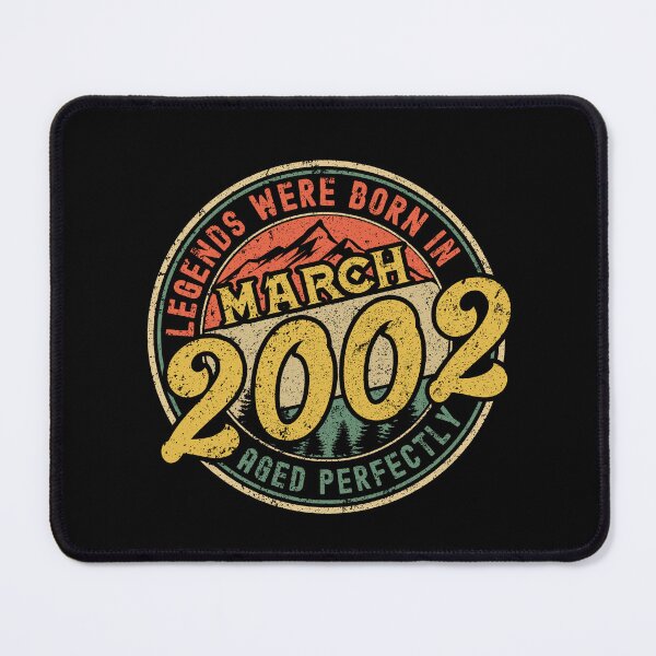 Item preview, Legends were born in MARCH 2002 - aged perfectly - awesome vintage birthday designed and sold by oudinmeissArt.