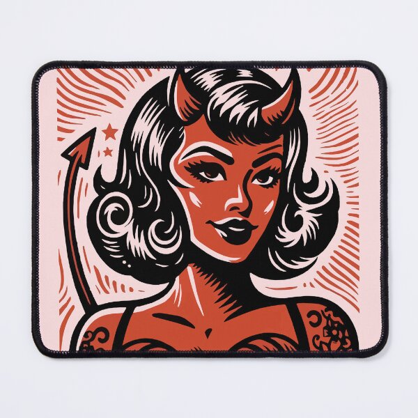 Item preview, Retro Devil Girl designed and sold by Texterns.