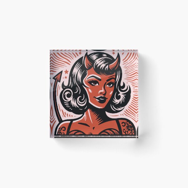 Item preview, Retro Devil Girl designed and sold by Texterns.