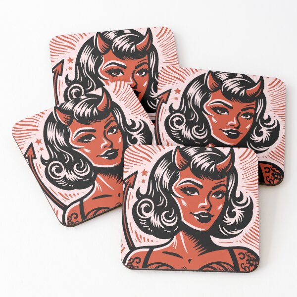 Item preview, Retro Devil Girl designed and sold by Texterns.