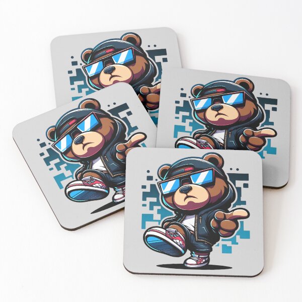 Item preview, Cool Hip-Hop Bear: Street Style Vibes designed and sold by Kwanbaba21.