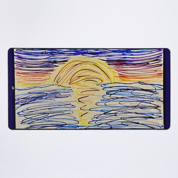 Item preview, Cute marker sketch of sunset designed and sold by Aroeldesigns.