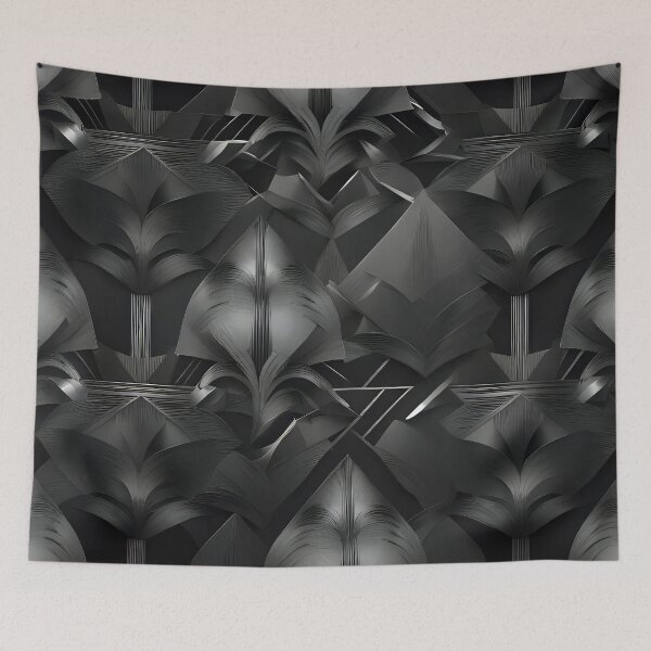 Item preview, silver art deco design 020 designed and sold by fleesphotos.