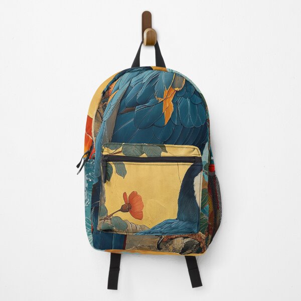 Item preview, Toucan Standing In Turquoise water with a red sun designed and sold by Rockwpapart.